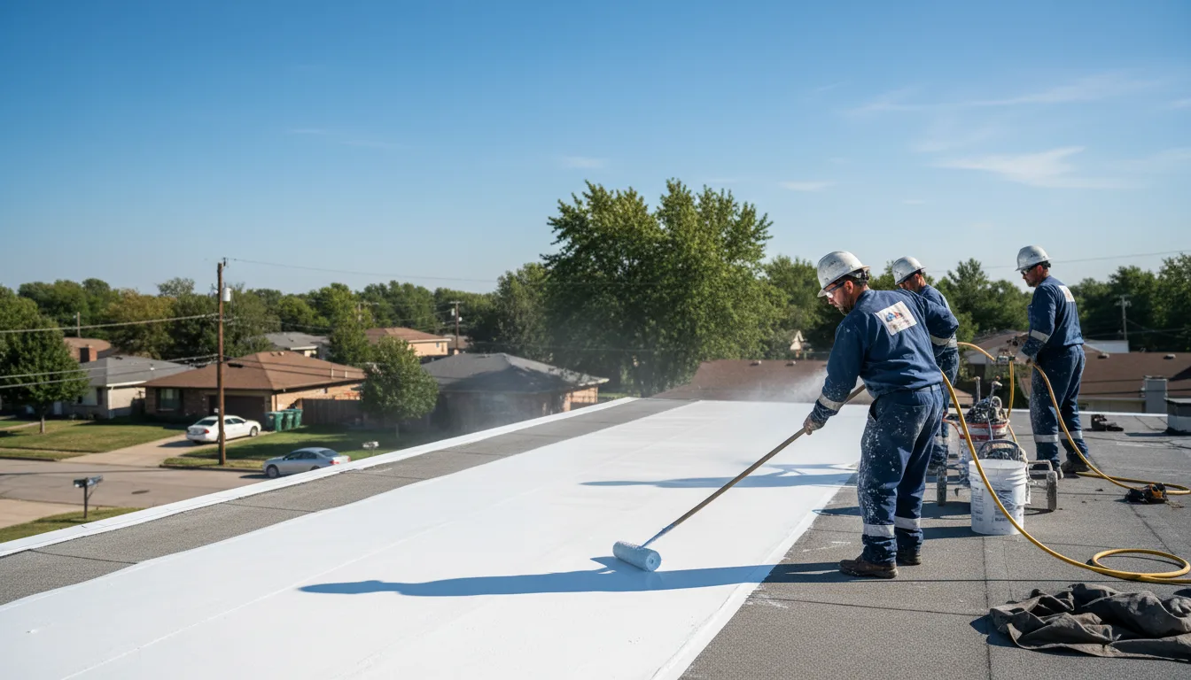 Commercial roof coating in Franklin, MI near me